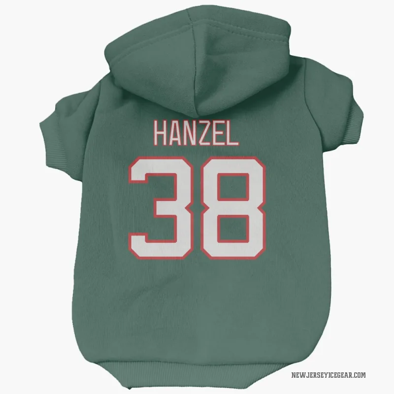 Jeremy Hanzel  Green New Jersey Devils  Cat & Dog Pet Hoodie