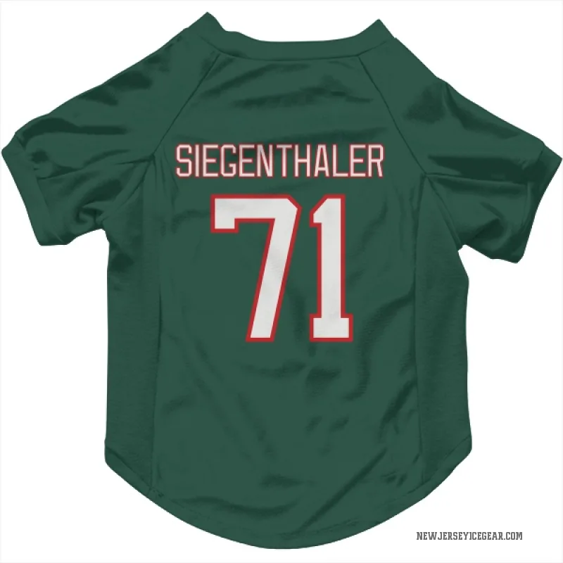 Jonas Siegenthaler  Green New Jersey Devils  Cat & Dog Pet Jersey