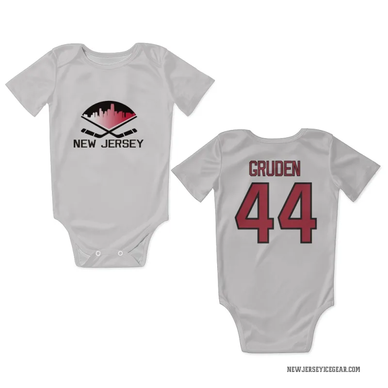 Jonathan Gruden  White New Jersey Devils  Newborn & Infant Bodysuit