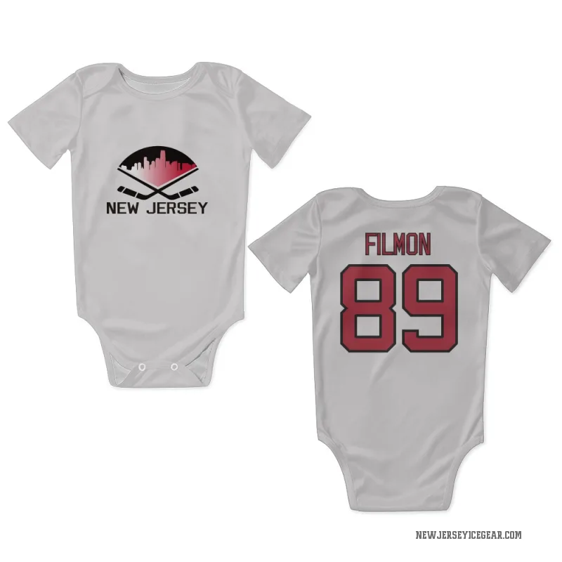 Josh Filmon  White New Jersey Devils  Newborn & Infant Bodysuit