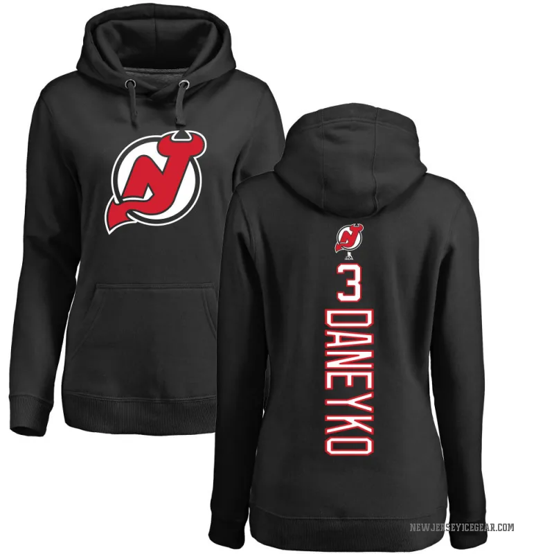 Ken Daneyko Women's Black New Jersey Devils Branded Backer Pullover Hoodie