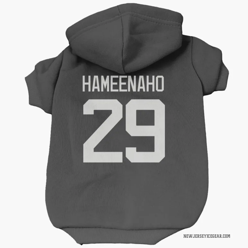 Lenni Hameenaho  Gray New Jersey Devils   Dark  Cat & Dog Pet Hoodie