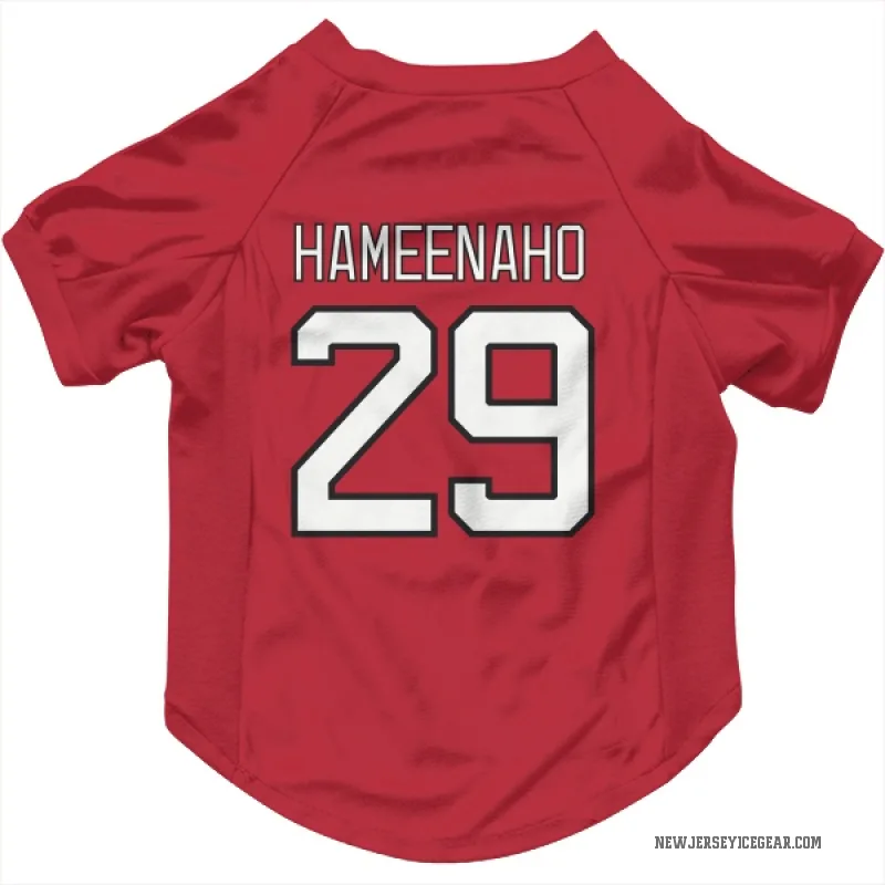 Lenni Hameenaho  Red New Jersey Devils  Cat & Dog Pet Jersey