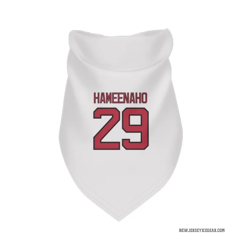 Lenni Hameenaho  White New Jersey Devils  Cat & Dog Pet Bandana