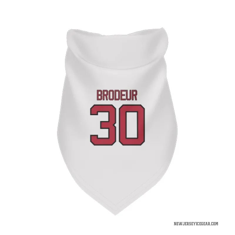 Martin Brodeur  White New Jersey Devils  Cat & Dog Pet Bandana