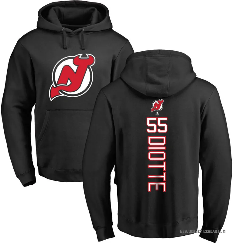 Mikael Diotte Men's Black New Jersey Devils Branded Backer Pullover Hoodie