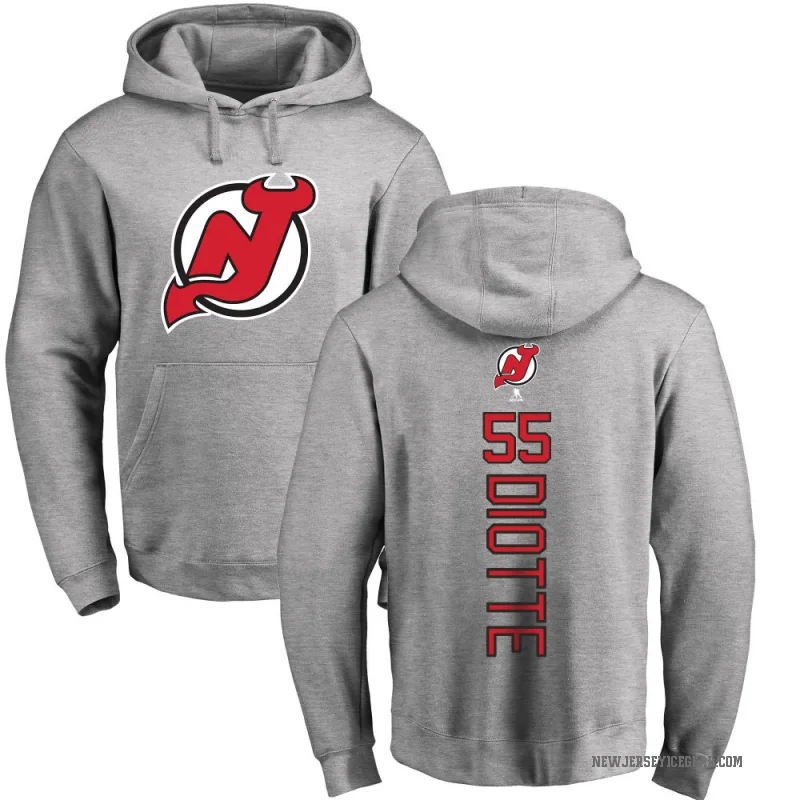 Mikael Diotte Youth New Jersey Devils Branded Ash Backer Pullover Hoodie