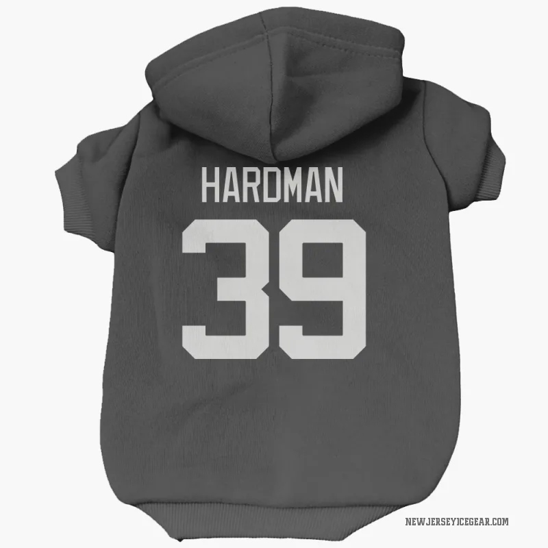 Mike Hardman  Black New Jersey Devils  Cat & Dog Pet Hoodie