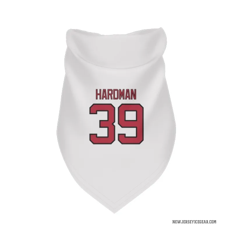 Mike Hardman  White New Jersey Devils  Cat & Dog Pet Bandana