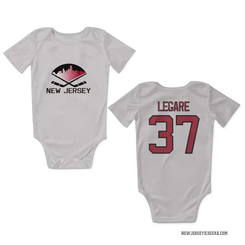 Nathan Legare  White New Jersey Devils  Newborn & Infant Bodysuit