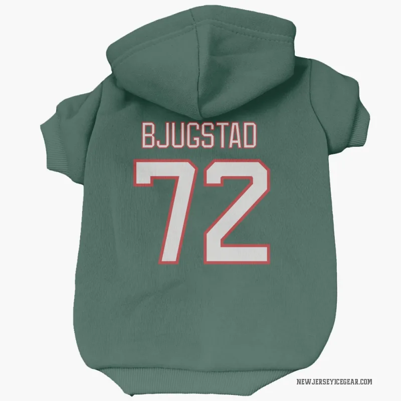 Nick Bjugstad  Green New Jersey Devils  Cat & Dog Pet Hoodie