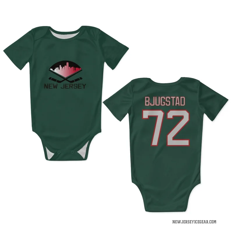 Nick Bjugstad  Green New Jersey Devils  Newborn & Infant Bodysuit