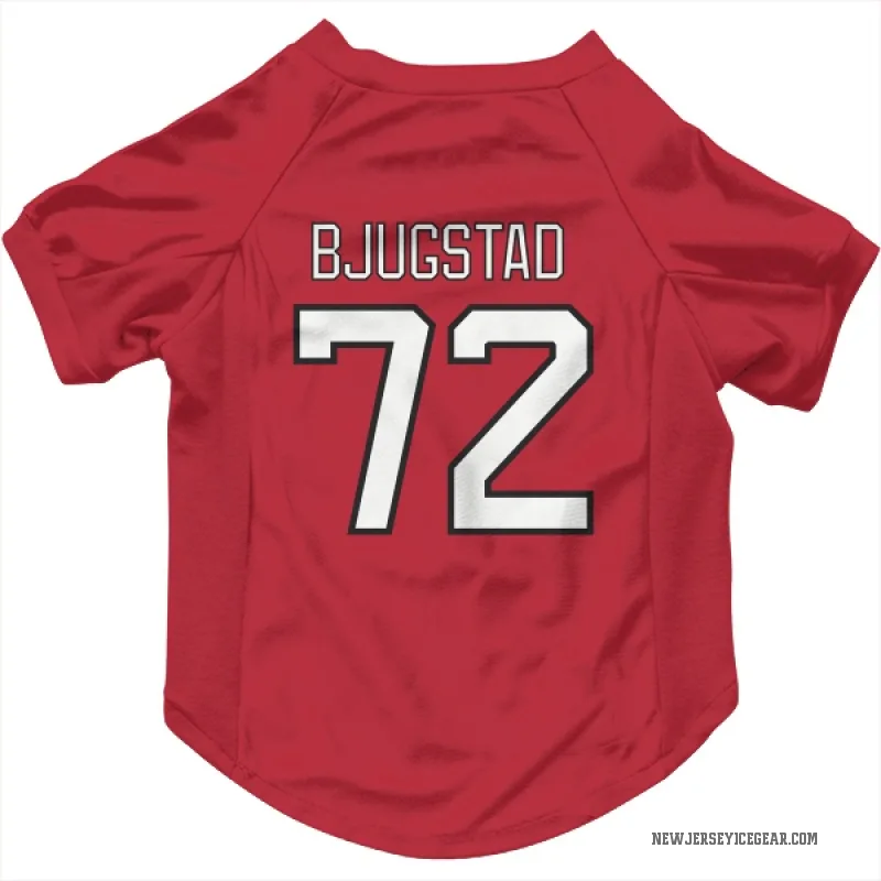 Nick Bjugstad  Red New Jersey Devils  Cat & Dog Pet Jersey