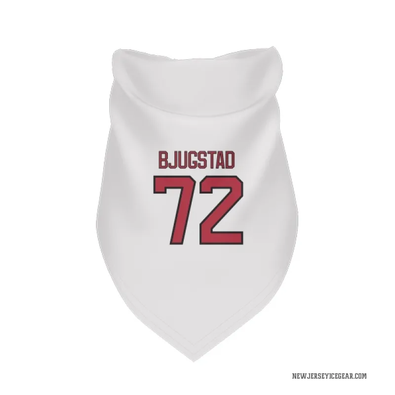 Nick Bjugstad  White New Jersey Devils  Cat & Dog Pet Bandana