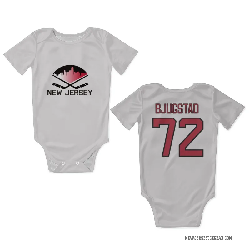 Nick Bjugstad  White New Jersey Devils  Newborn & Infant Bodysuit
