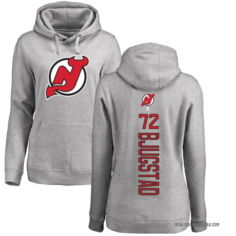 Nick Bjugstad Women's New Jersey Devils Branded Ash Backer Pullover Hoodie