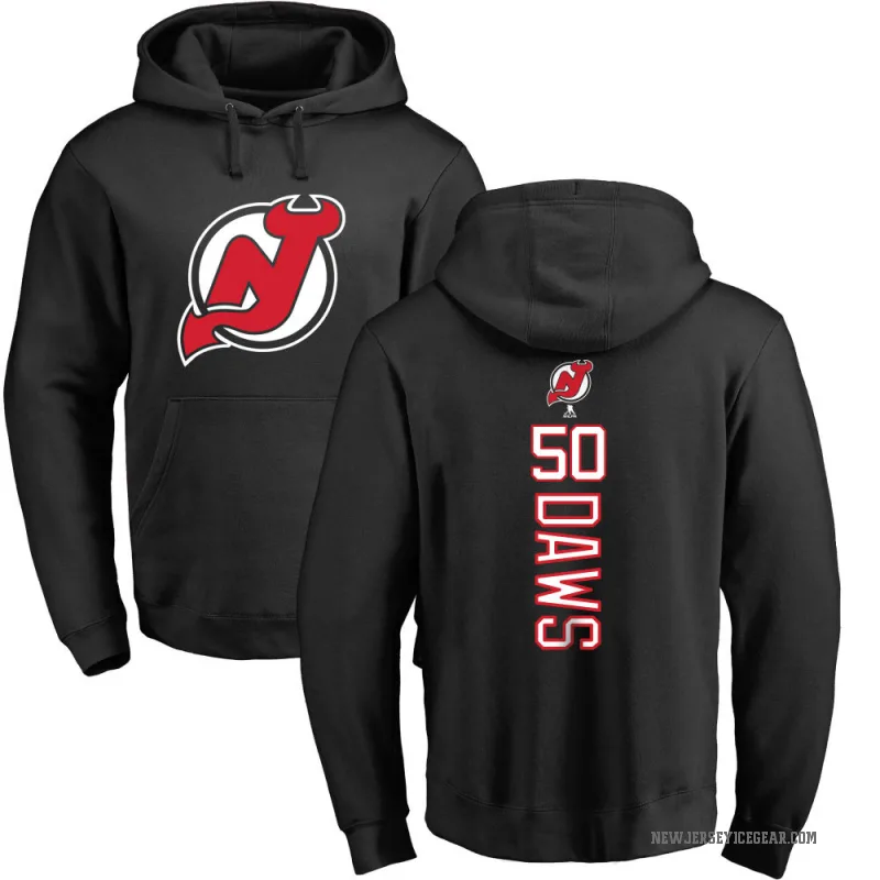 Nico Daws Men's Black New Jersey Devils Branded Backer Pullover Hoodie