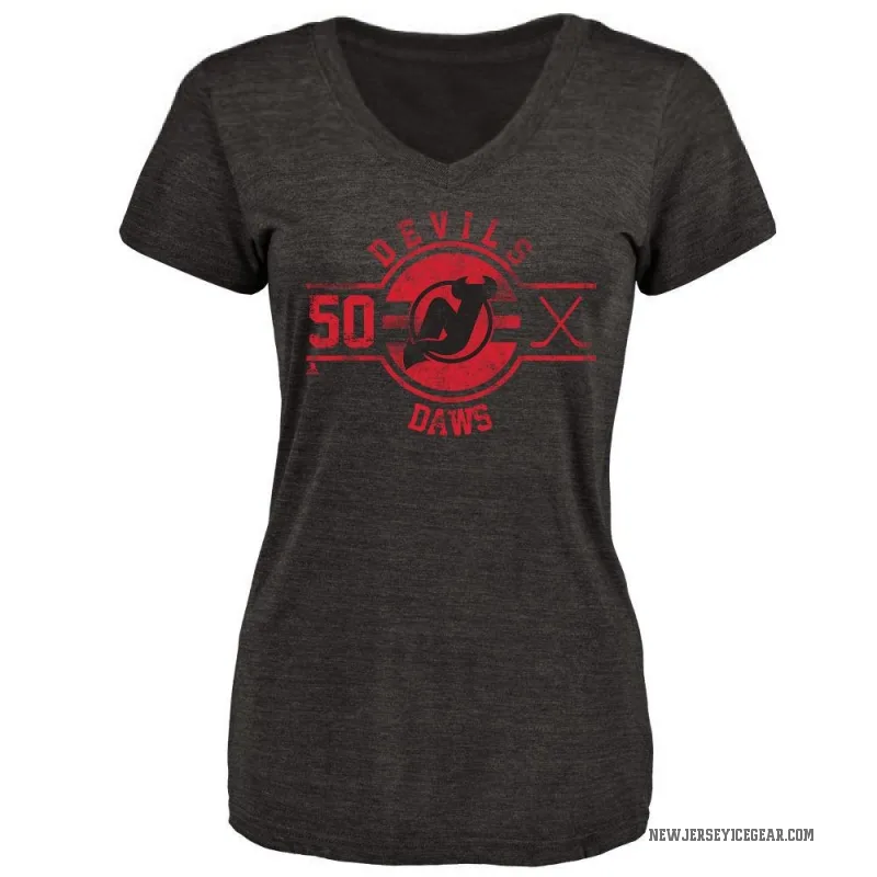 Nico Daws Women's Black New Jersey Devils Insignia T-Shirt -