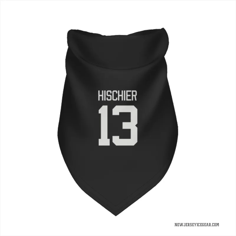 Nico Hischier Black New Jersey Devils Cat & Dog Pet Bandana