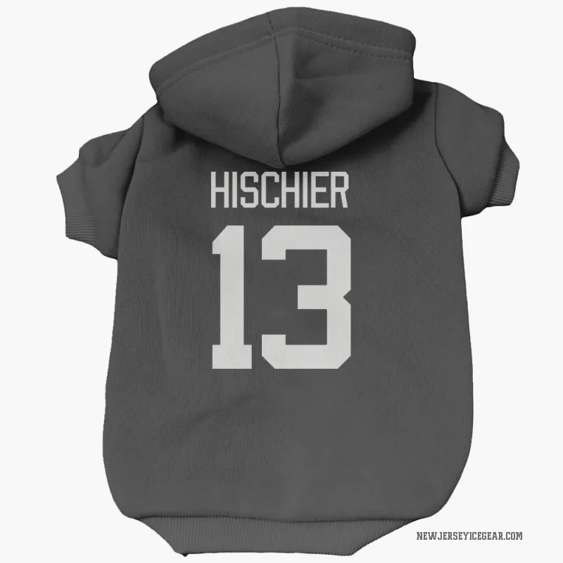 Nico Hischier Black New Jersey Devils Cat & Dog Pet Hoodie