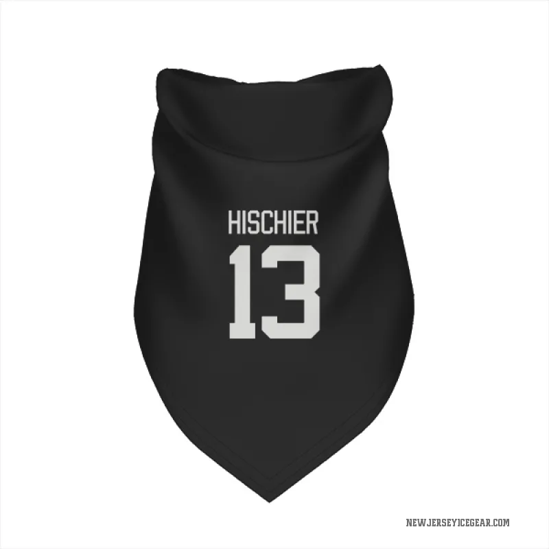 Nico Hischier Gray New Jersey Devils Dark Cat & Dog Pet Bandana