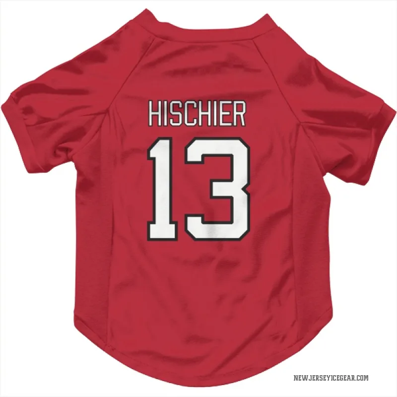 Nico Hischier Red New Jersey Devils Cat & Dog Pet Jersey