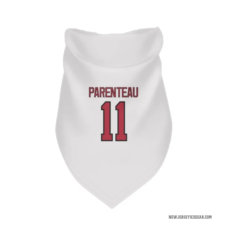 P. A. Parenteau  White New Jersey Devils  Cat & Dog Pet Bandana