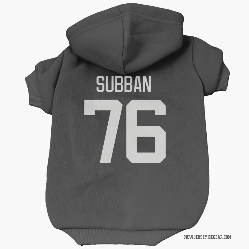 P.K. Subban  Black New Jersey Devils  Cat & Dog Pet Hoodie