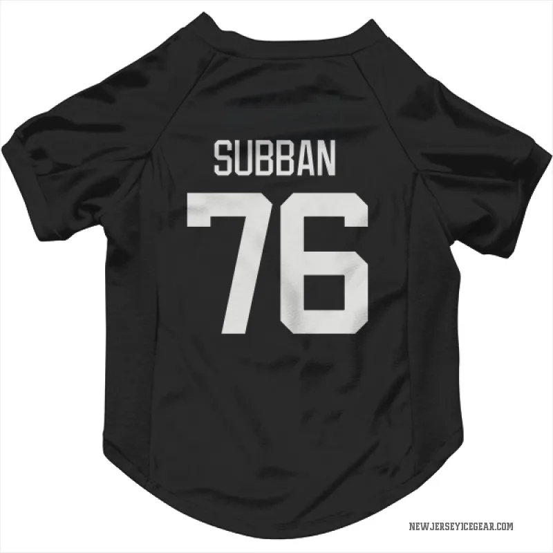 P.K. Subban  Black New Jersey Devils  Cat & Dog Pet Jersey