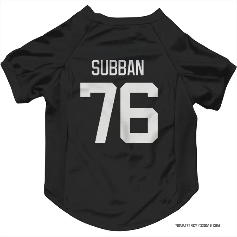 P.K. Subban  Gray New Jersey Devils   Dark  Cat & Dog Pet Jersey