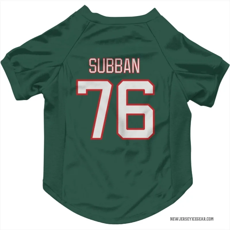 P.K. Subban  Green New Jersey Devils  Cat & Dog Pet Jersey