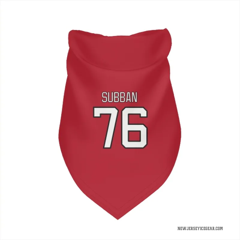 P.K. Subban  Red New Jersey Devils  Cat & Dog Pet Bandana