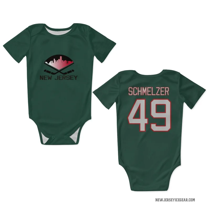 Ryan Schmelzer  Green New Jersey Devils  Newborn & Infant Bodysuit