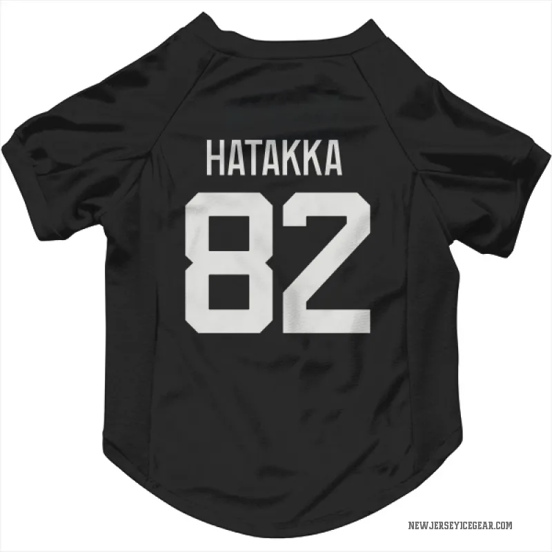 Santeri Hatakka  Gray New Jersey Devils   Dark  Cat & Dog Pet Jersey