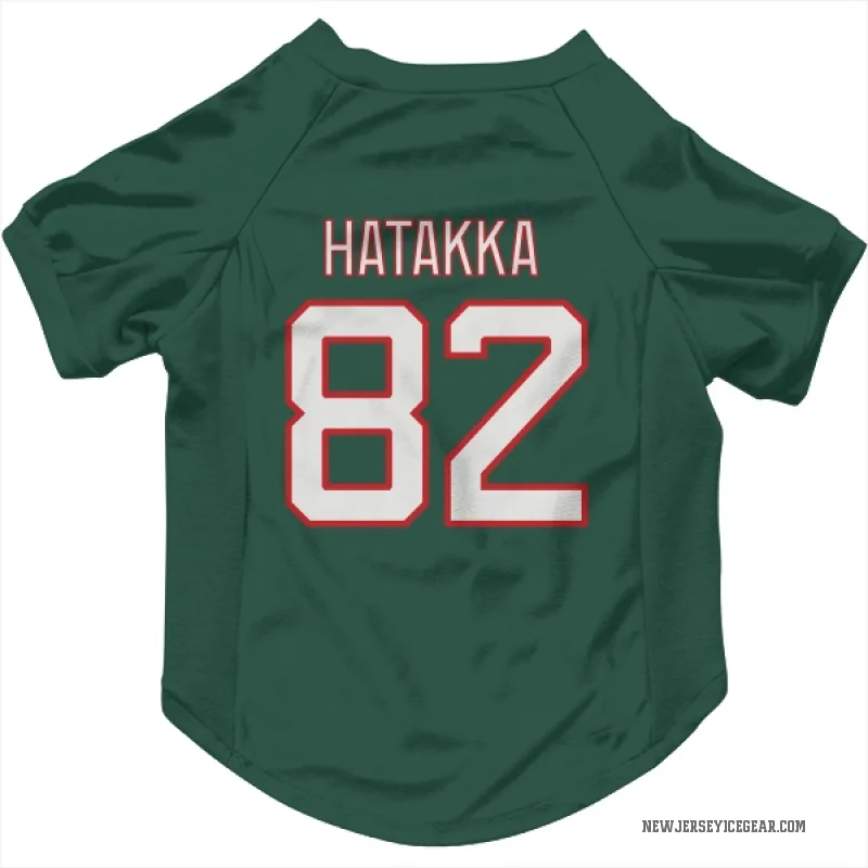 Santeri Hatakka  Green New Jersey Devils  Cat & Dog Pet Jersey