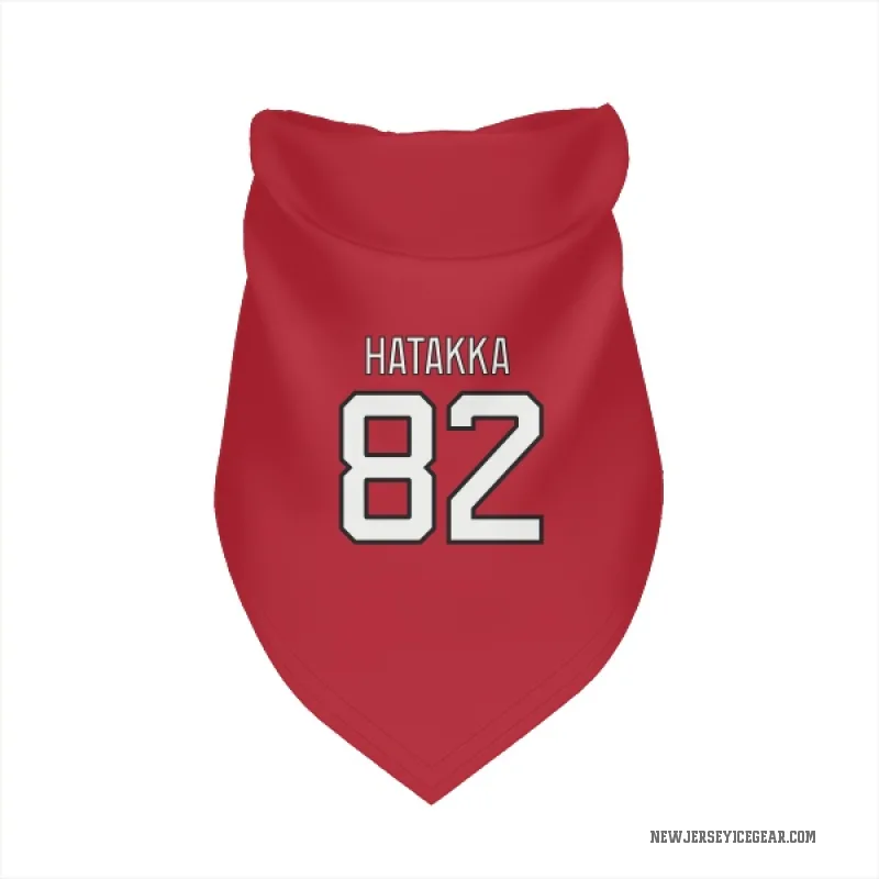 Santeri Hatakka  Red New Jersey Devils  Cat & Dog Pet Bandana