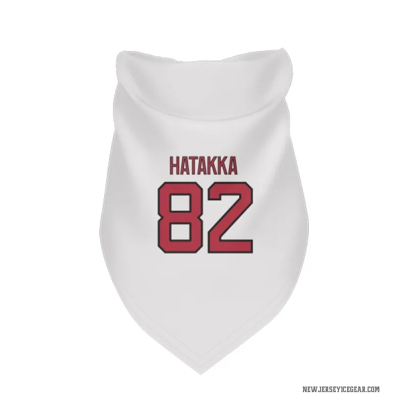 Santeri Hatakka  White New Jersey Devils  Cat & Dog Pet Bandana