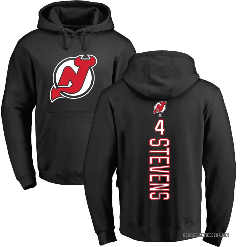 Scott Stevens Men's Black New Jersey Devils Branded Backer Pullover Hoodie