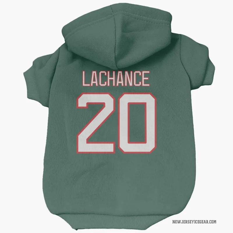 Shane Lachance  Green New Jersey Devils  Cat & Dog Pet Hoodie