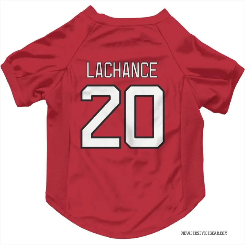 Shane Lachance  Red New Jersey Devils  Cat & Dog Pet Jersey