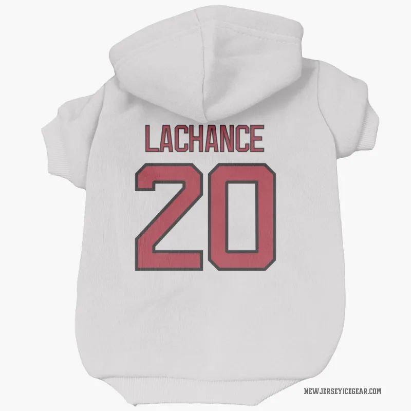 Shane Lachance  White New Jersey Devils  Cat & Dog Pet Hoodie
