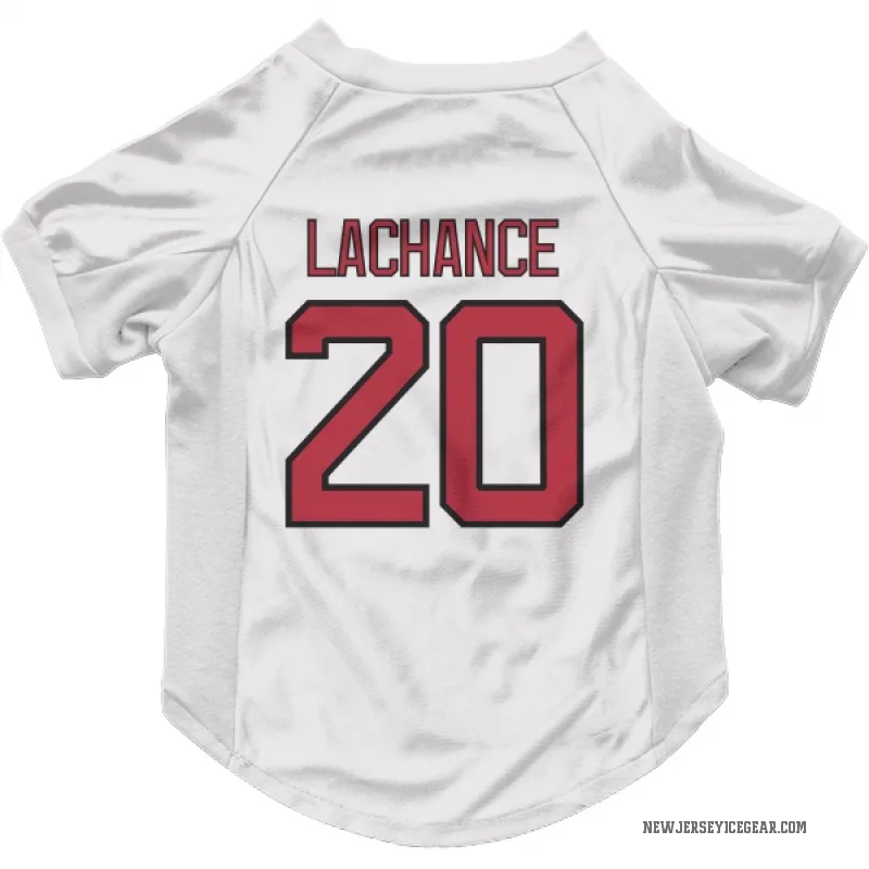 Shane Lachance  White New Jersey Devils  Cat & Dog Pet Jersey