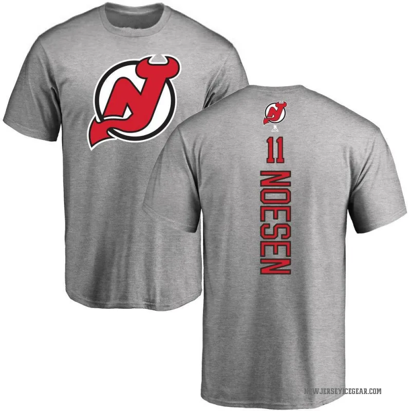 Stefan Noesen Youth Ash New Jersey Devils Backer T-Shirt -