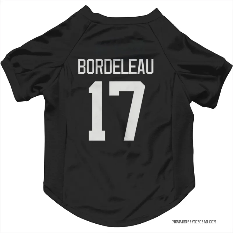Thomas Bordeleau  Black New Jersey Devils  Cat & Dog Pet Jersey