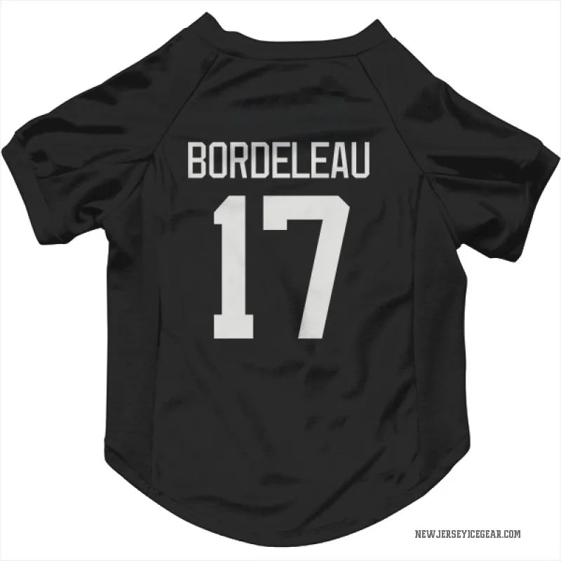 Thomas Bordeleau  Gray New Jersey Devils   Dark  Cat & Dog Pet Jersey
