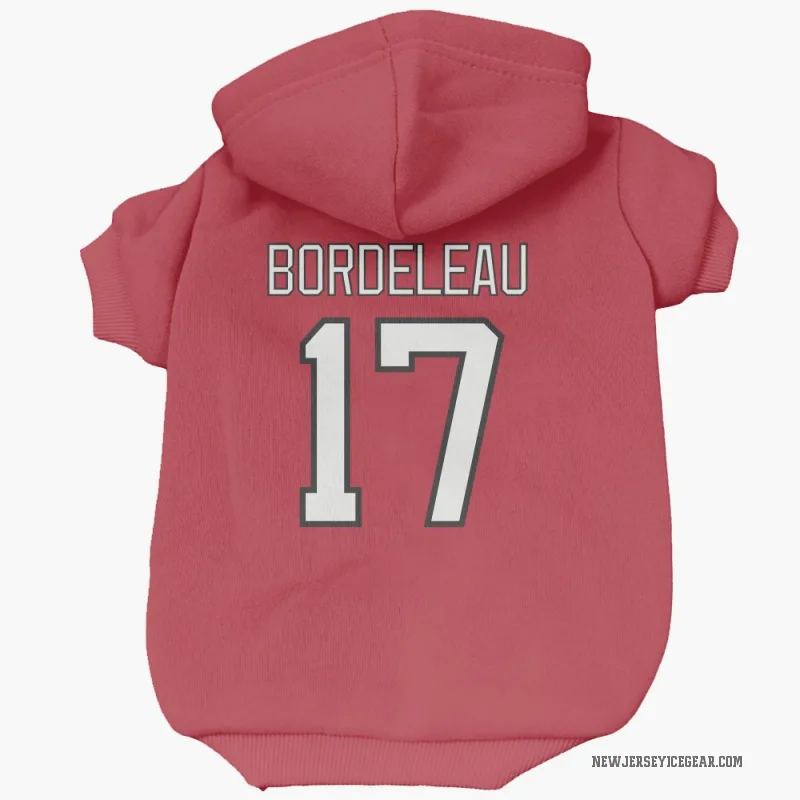 Thomas Bordeleau  Red New Jersey Devils  Cat & Dog Pet Hoodie