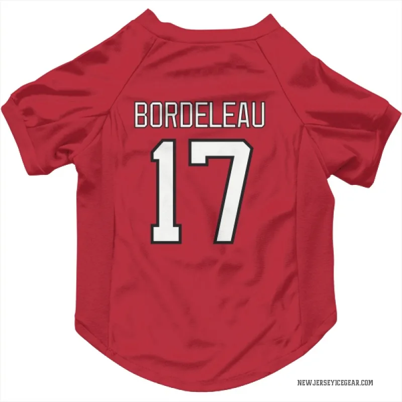 Thomas Bordeleau  Red New Jersey Devils  Cat & Dog Pet Jersey