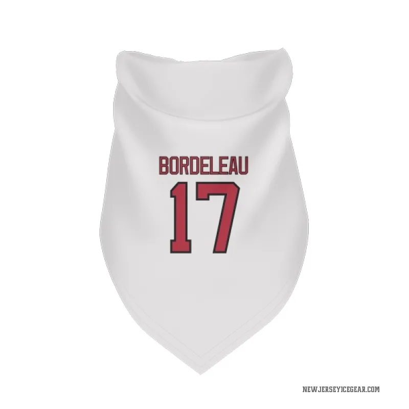 Thomas Bordeleau  White New Jersey Devils  Cat & Dog Pet Bandana