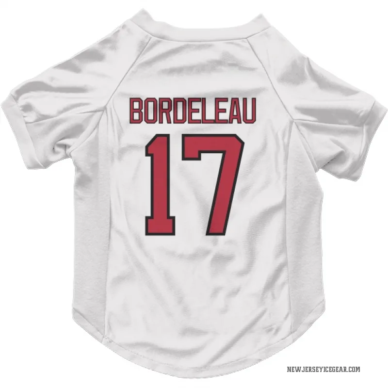 Thomas Bordeleau  White New Jersey Devils  Cat & Dog Pet Jersey
