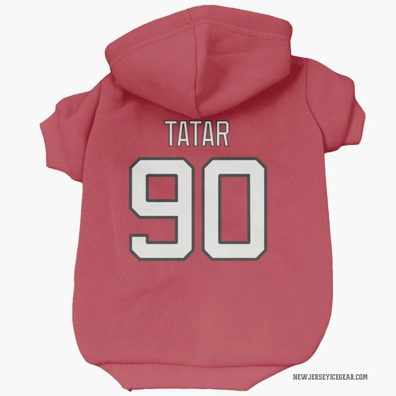 Tomas Tatar  Red New Jersey Devils  Cat & Dog Pet Hoodie